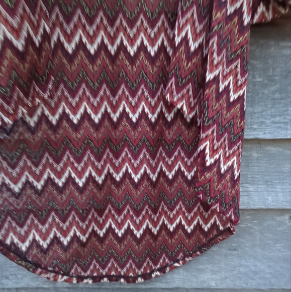 New Directions NWT Open Front Topper Sleeved Cape Women's Sz. S Print 3/4 Sleeve - Picture 14 of 14